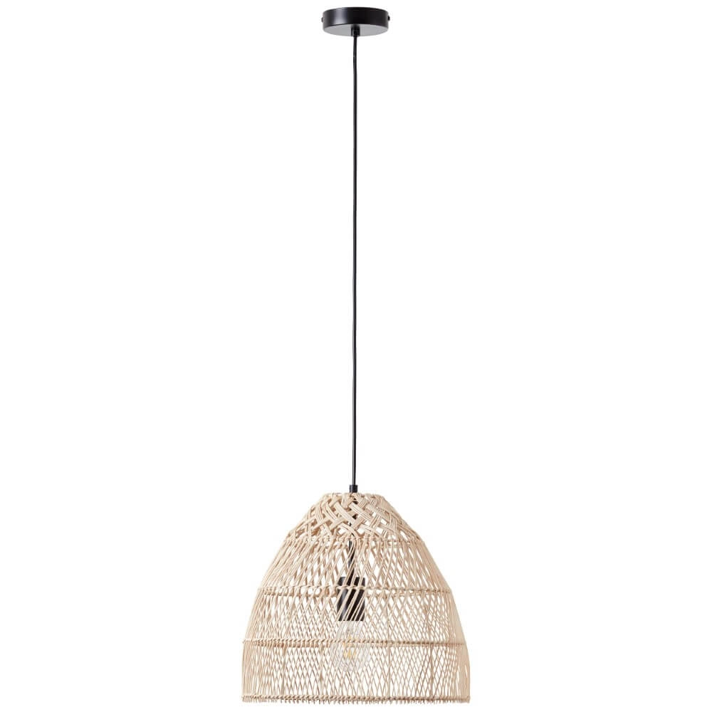 Rattan hanging lamp Minster Ø 35cm Brilliant 4004353396700