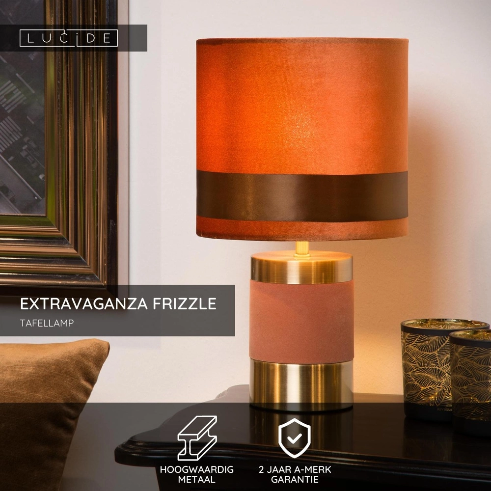 Design table lamp Extravaganza Frizzle Brown Lucide 5411212105271