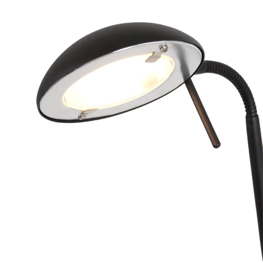 Black reading lamp Biron with LED Steinhauer 8712746146844