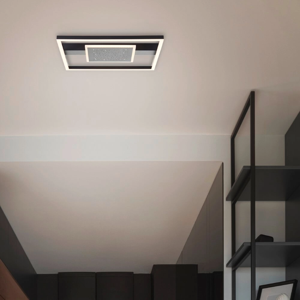 Square ceiling lamp Reno Design 37 x 37cm Brilliant 4004353428371