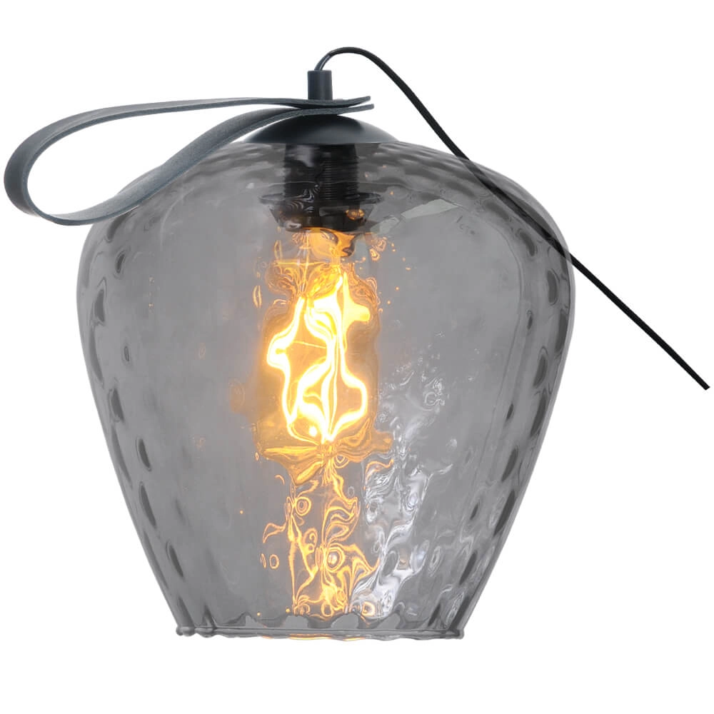 Table lamp Porto Carry with Diamond smoke glass