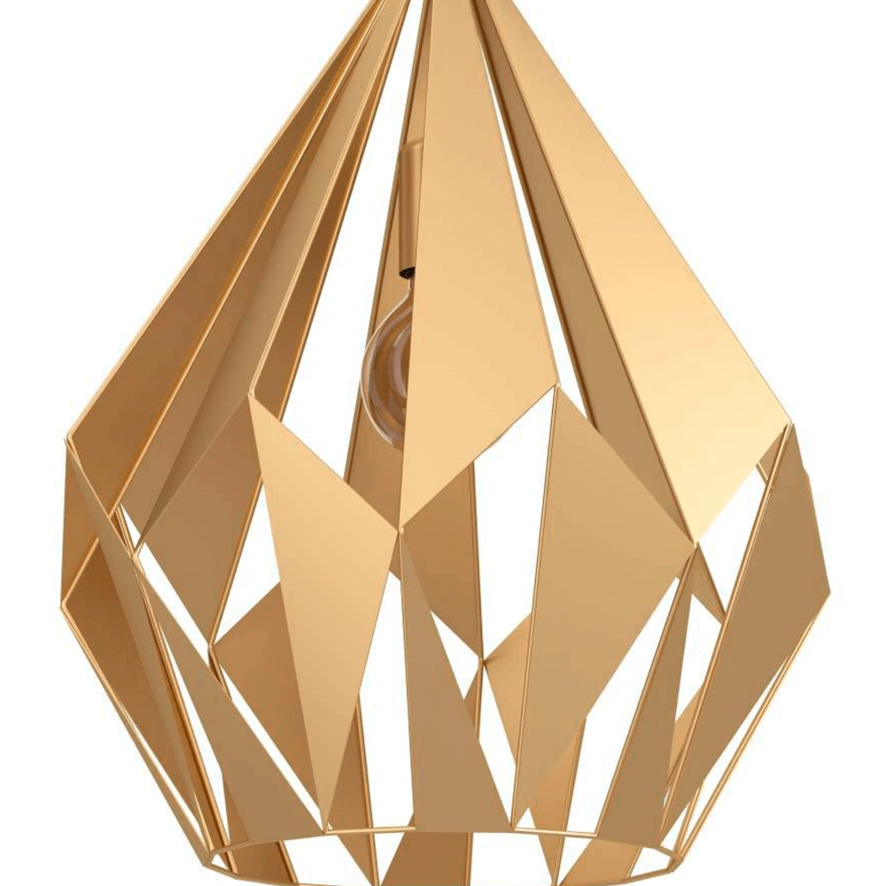 Golden pendant lamp Carlton Ø 38.5cm Eglo 9002759438159