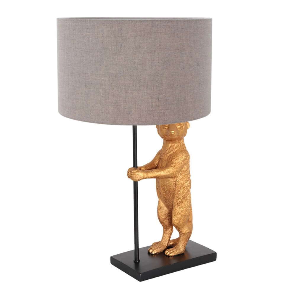 Table lamp Animaux with taupe hood