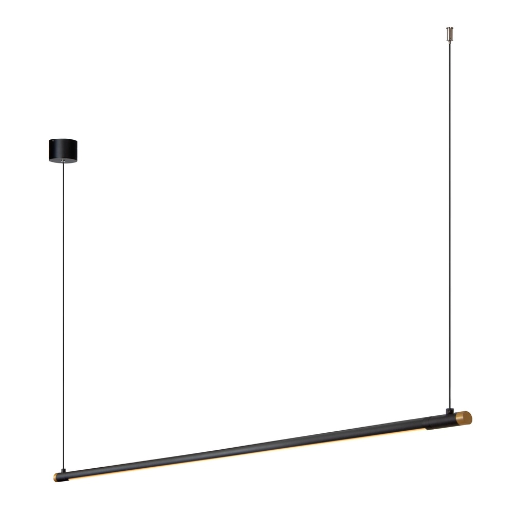 Sleek pendant lamp Marnik black 150cm Premium by Lucide 5411212421210