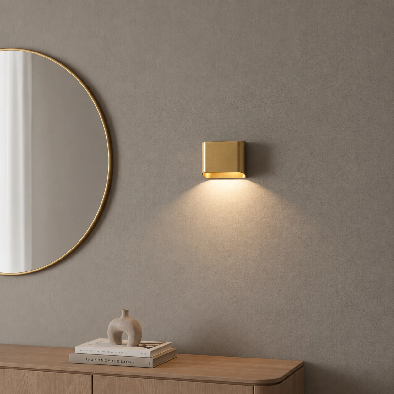 Wall lamp Diaz 1L Gold brushed
