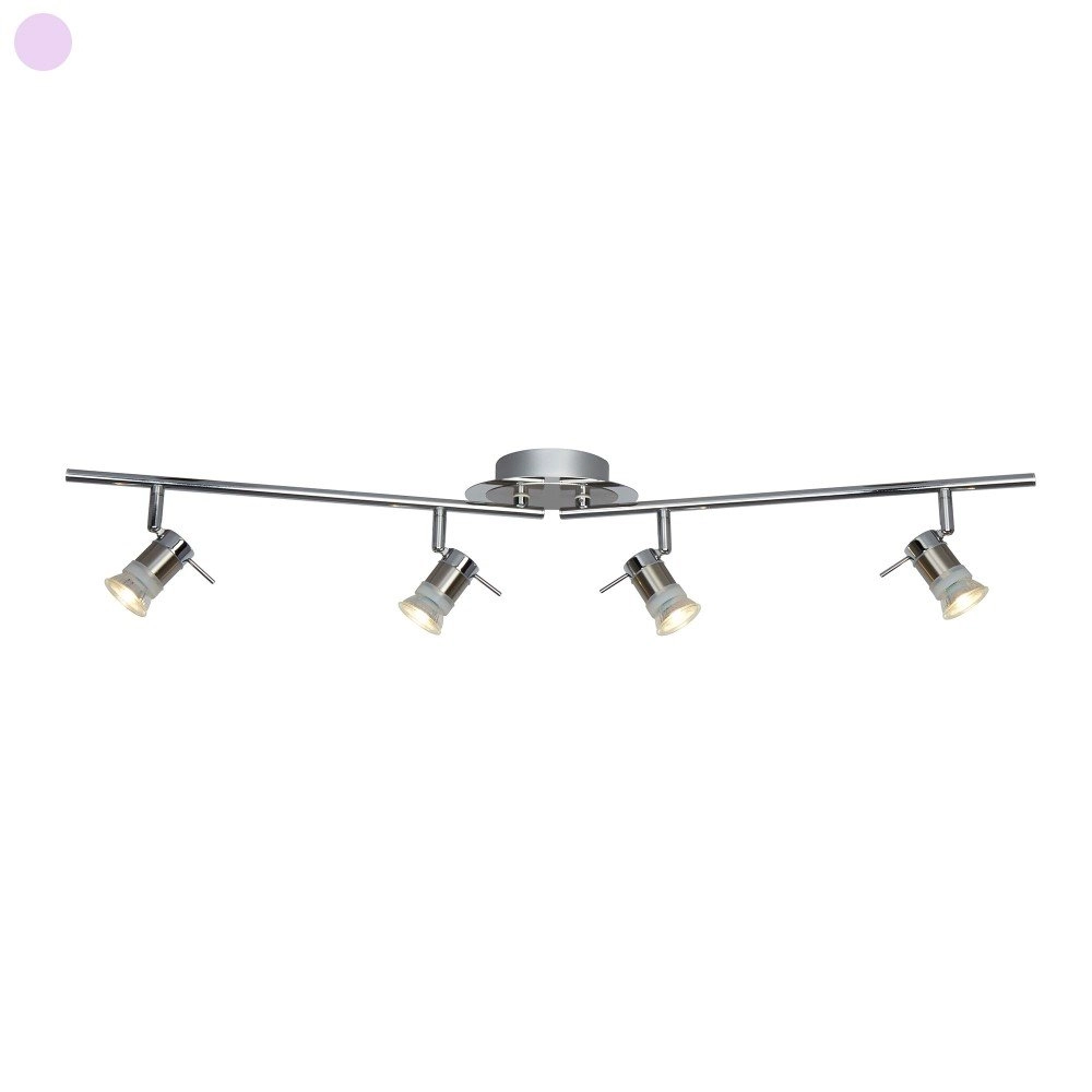Bathroom surface-mounted spotlight Aries 4-light grey