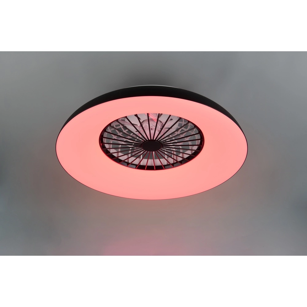 Design fan Svaerholt black Ø 60cm with RGB function Trio 4017807688795