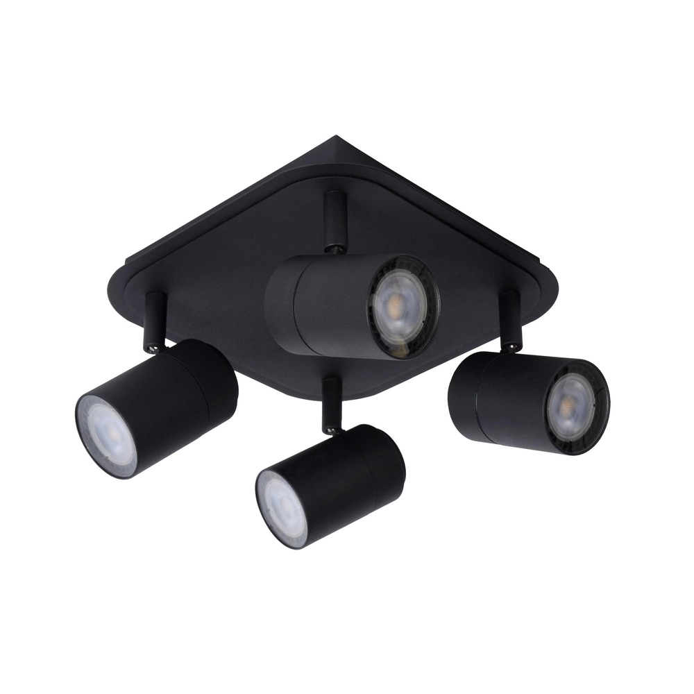 Ceiling spotlight Lennert 4-light black