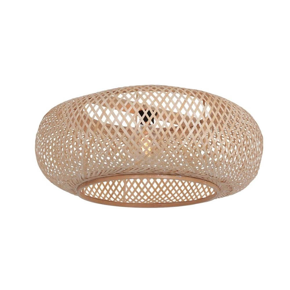 Arc lamp Sparkled Light bronze with bamboo shade Ø 45cm Steinhauer 8712746179903