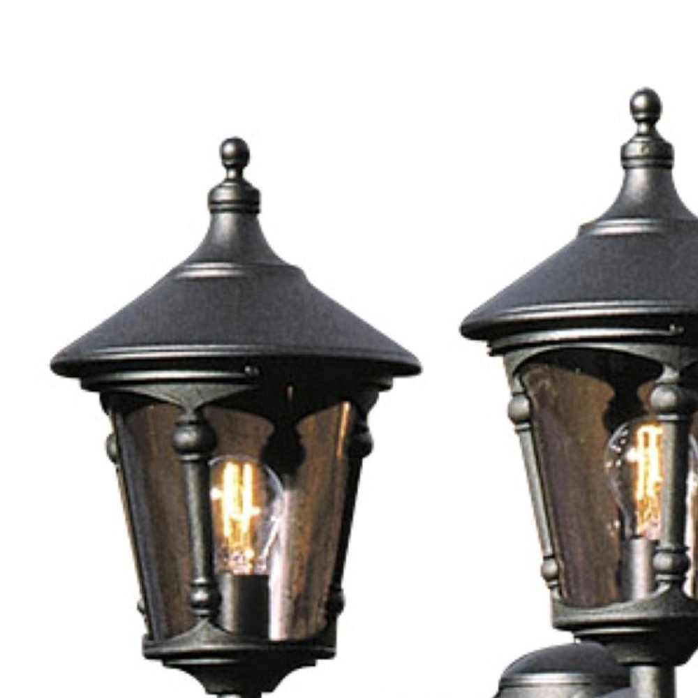 Classic lantern shade Virgo 3-light black KonstSmide 7318305737501