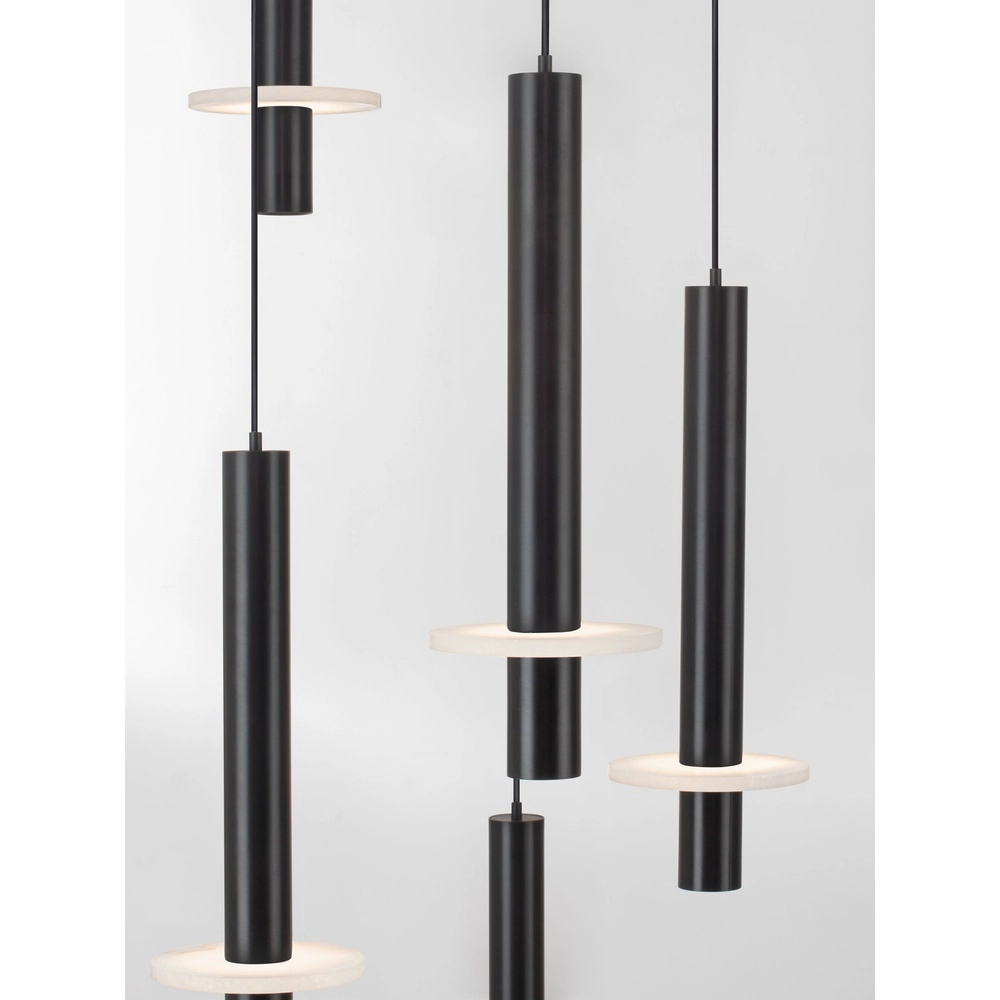 Design pendant lamp Noemi black with white Ø 62cm Lyora 5212063503298