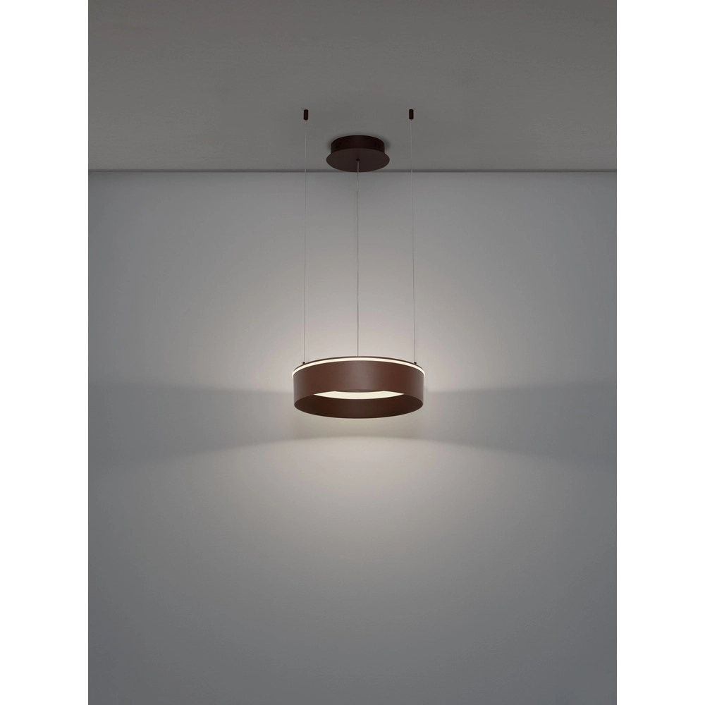 Modern pendant lamp Olivia brown Ø 40cm Lyora 5212017494238