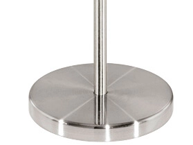 Standing lamp Pasteri 28cm nickel matt with white shade Eglo 9002759951641