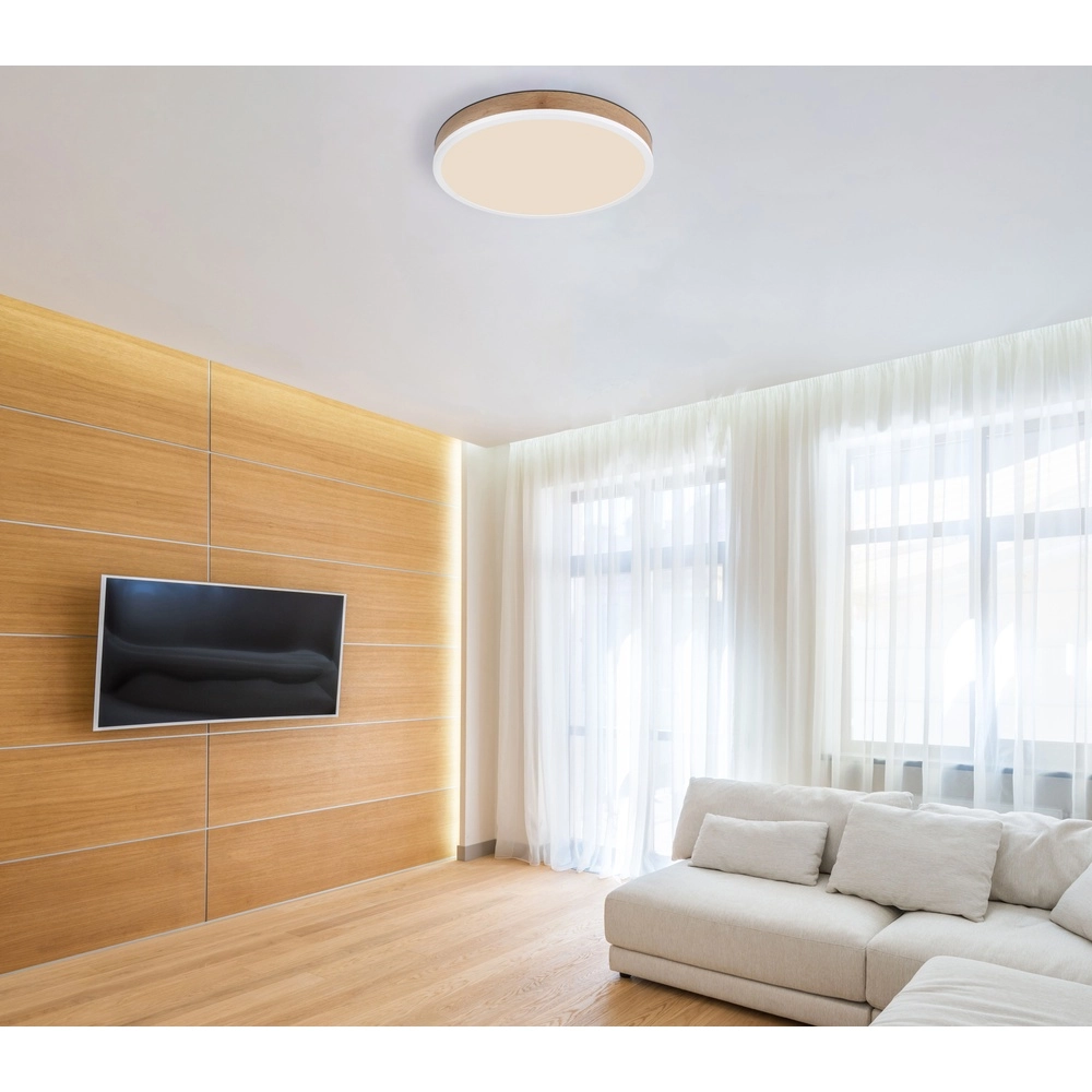 Design ceiling lamp Doro Ø 45cm wood Globo 9007371451166