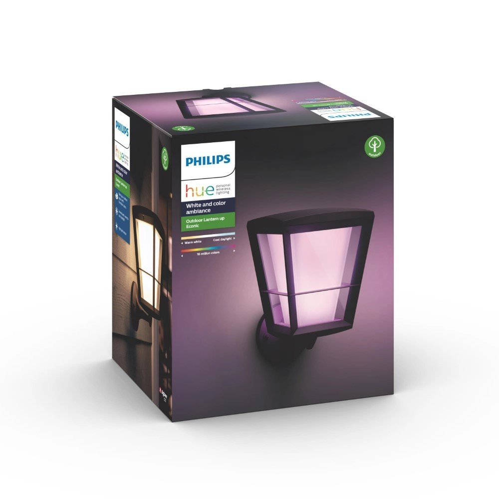 Outdoor lamp Hue Econic black square Philips 8718696170571