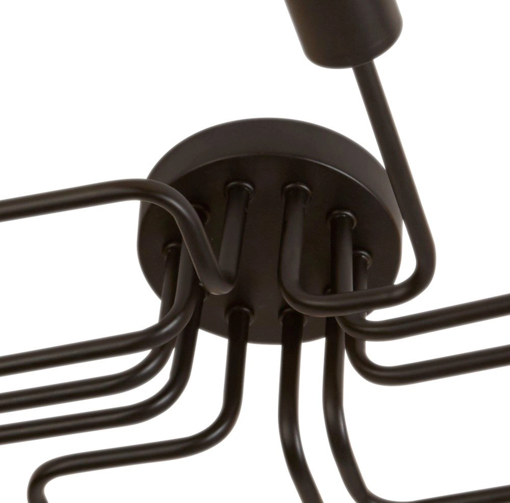 Ceiling lamp Circuit Spider 10-light matte black Searchlight 5053423119335
