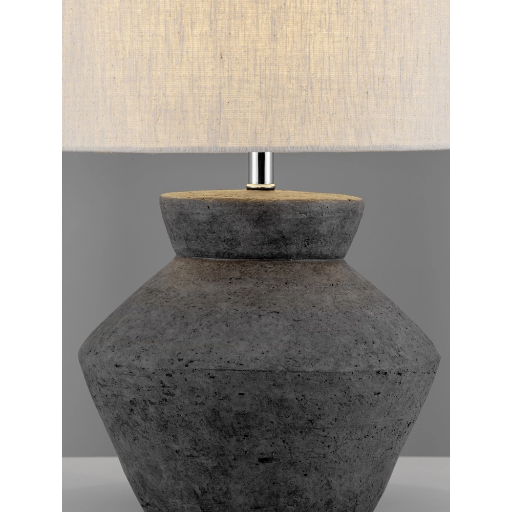 Table lamp Plumage anthracite with cream shade Lyora 5212017468239