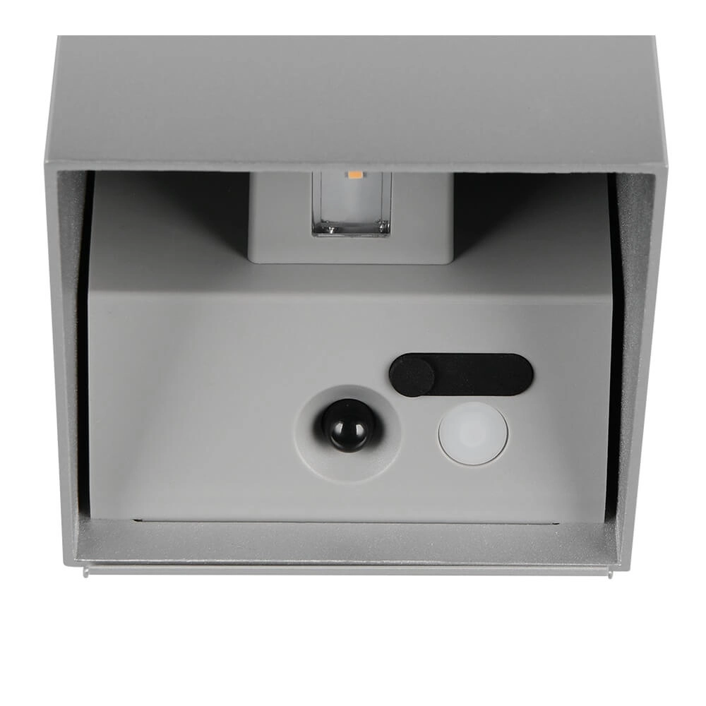 Wall lamp rechargeable Genie silver-grey with sensor Trio 4017807636383