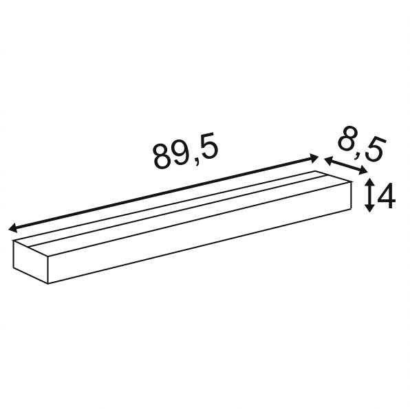 LED lamp Sedo 21 LED 89cm gray SLV 4024163156769