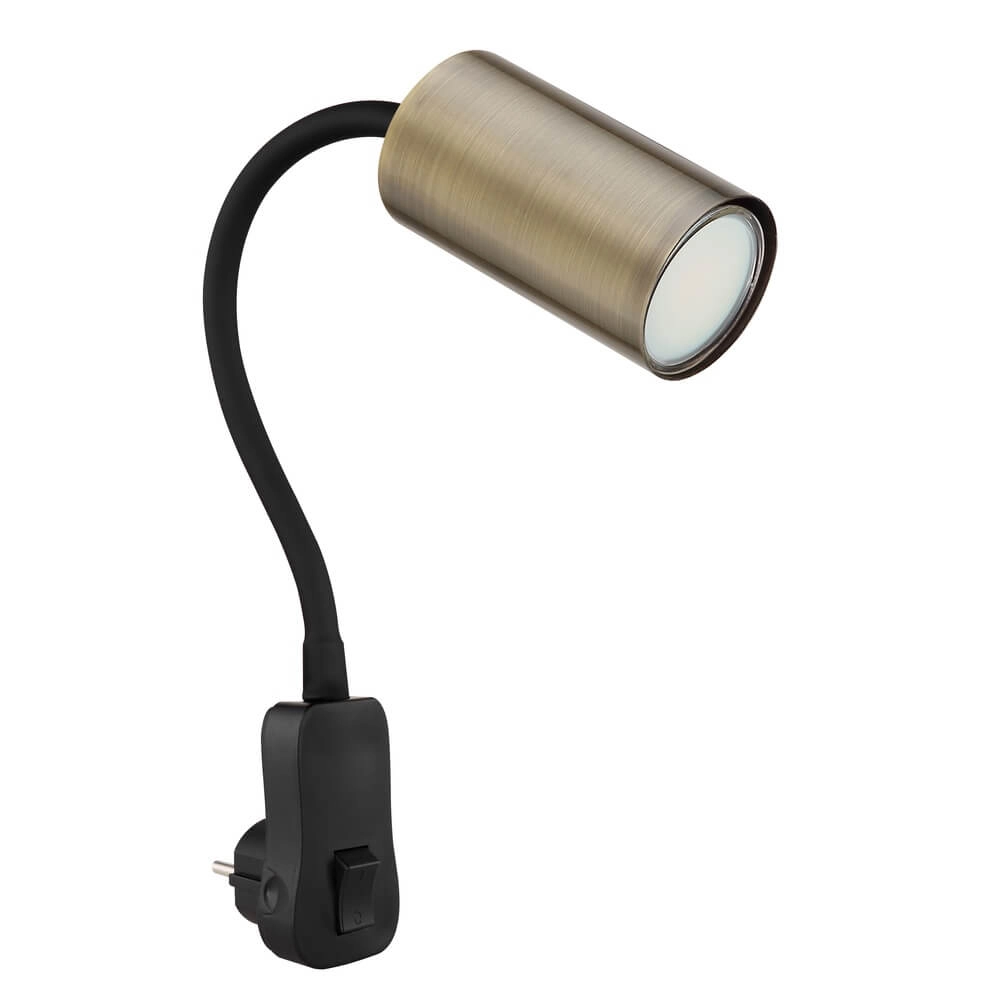 Black lamp Robby socket with brass Globo 9007371434008