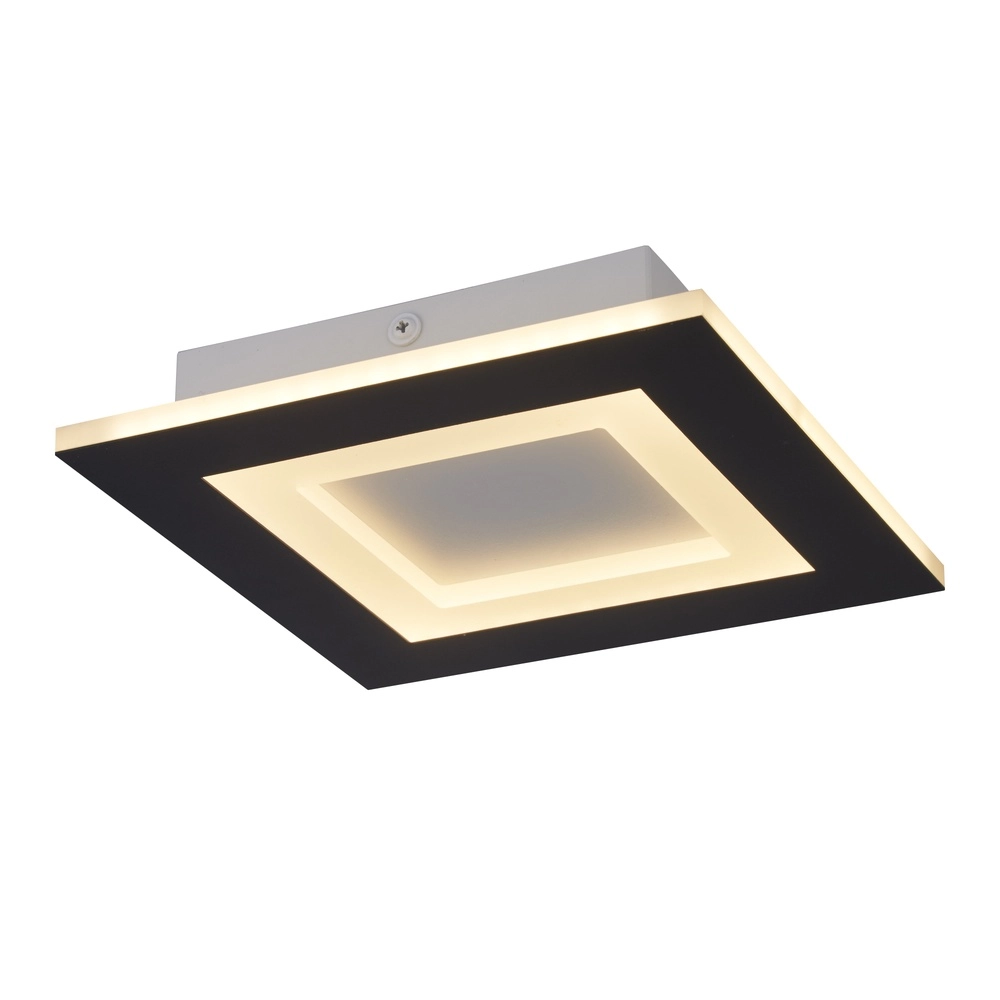 Ceiling light Squary Square 25cm Black