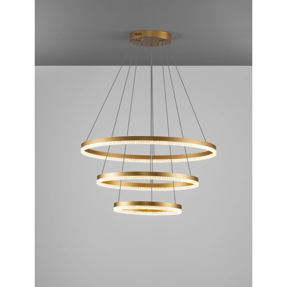 Pendant lamp Adria gold Ø 80cm Lyora 5212017443830