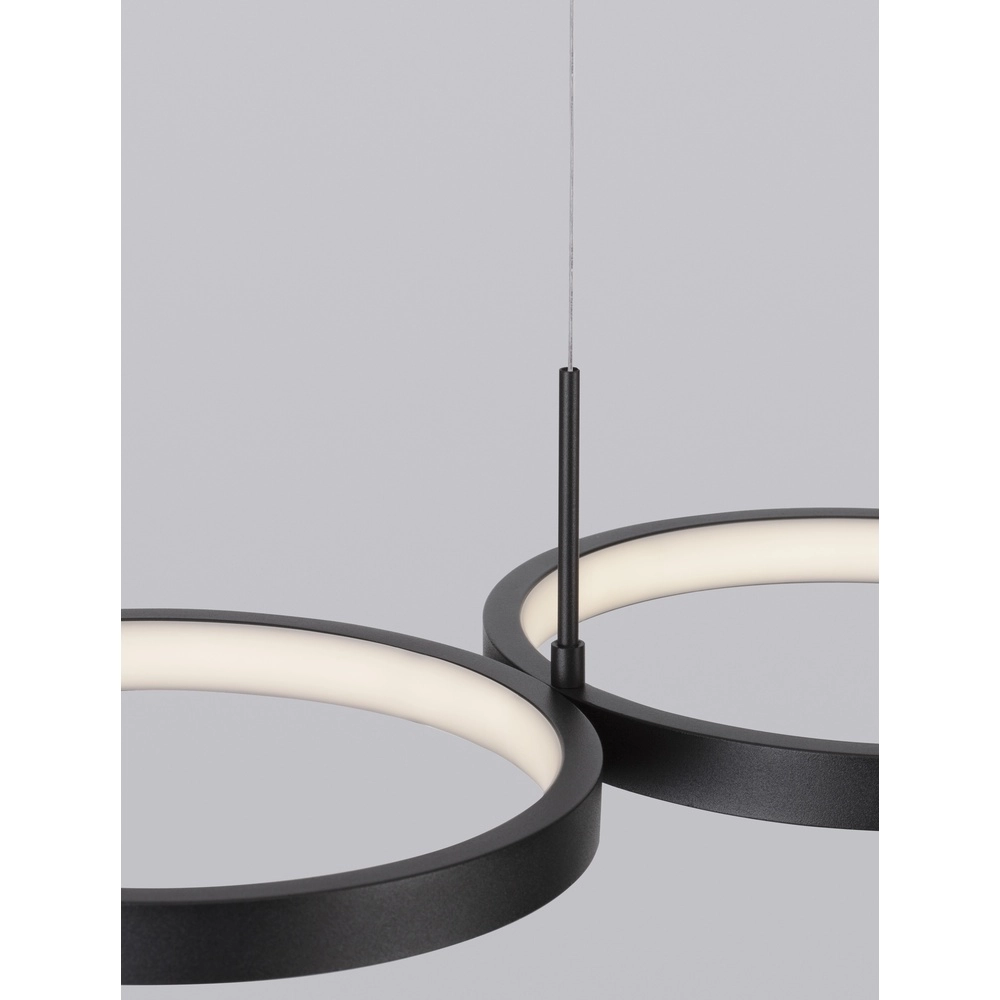Modern pendant lamp Magnus black 84cm Lyora 5212017433183