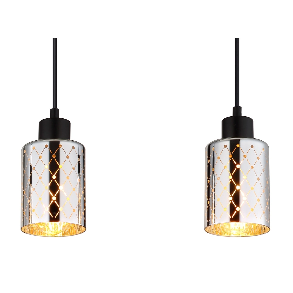 Design pendant lamp Alonso 3-light black Globo 9007371575251