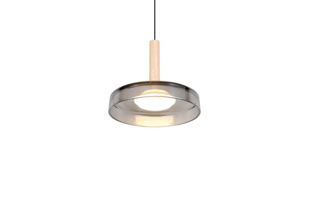 Led pendant light Celeste Ø 22cm - smoke glass Trio 4017807616880