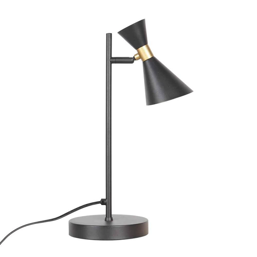 Design table lamp Preto black with gold Steinhauer 8712746176308