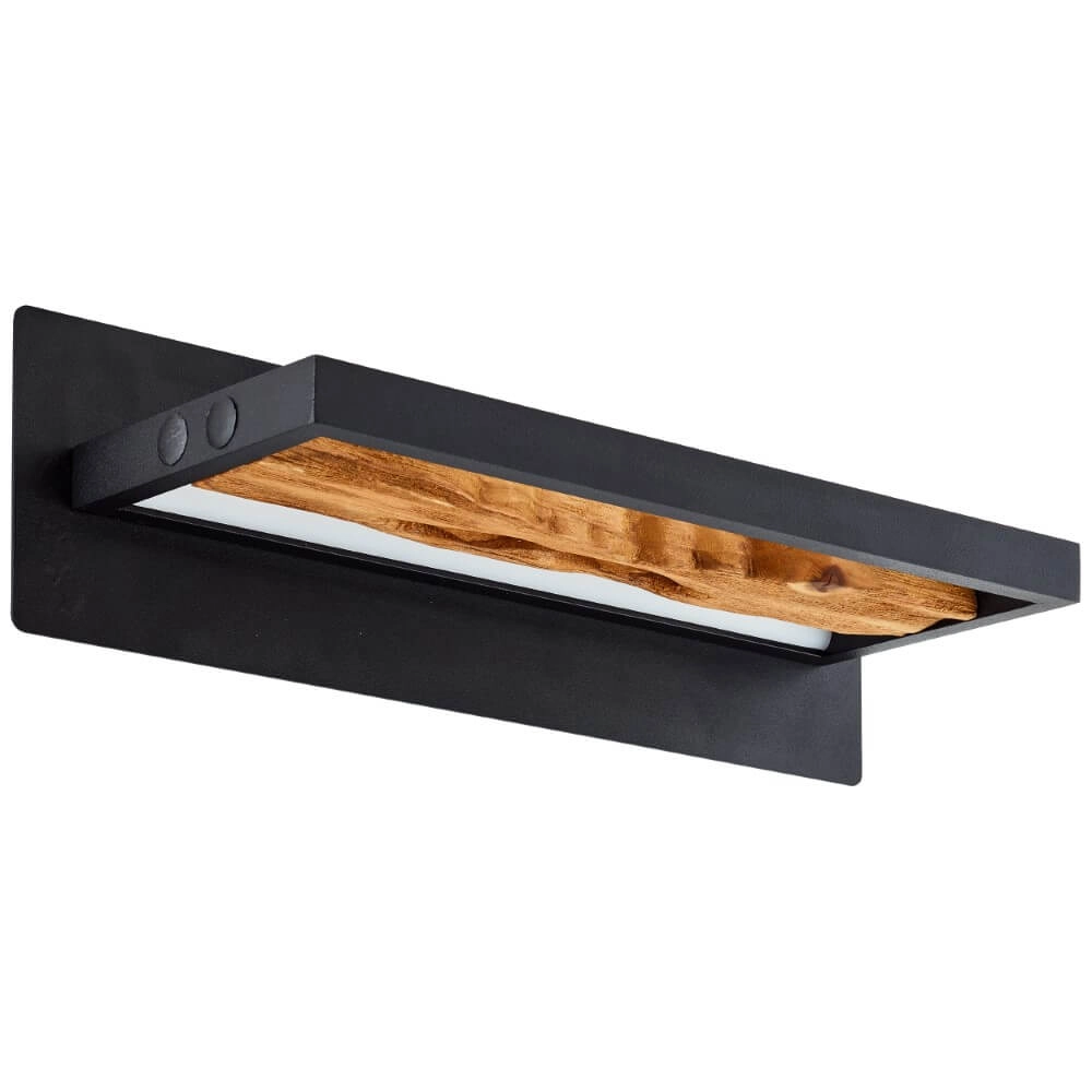 LED bedside lamp Chaumont with wood Brilliant 4004353411779