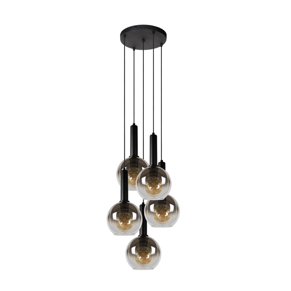 Pendant lamp Marius 5-light black