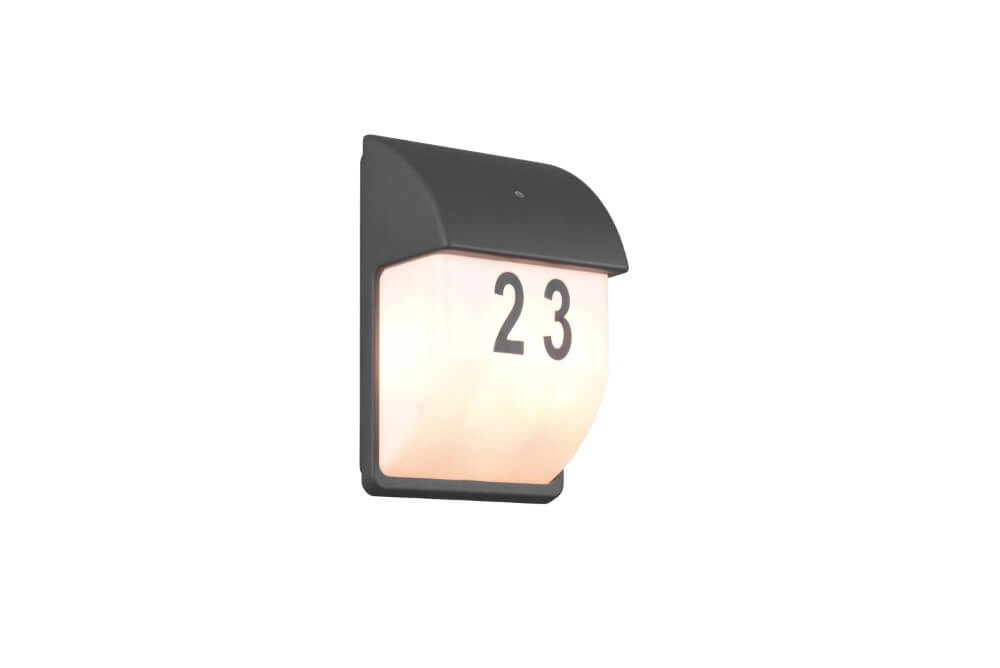 Outdoor lamp Mersey with house numbers Trio 4017807529340