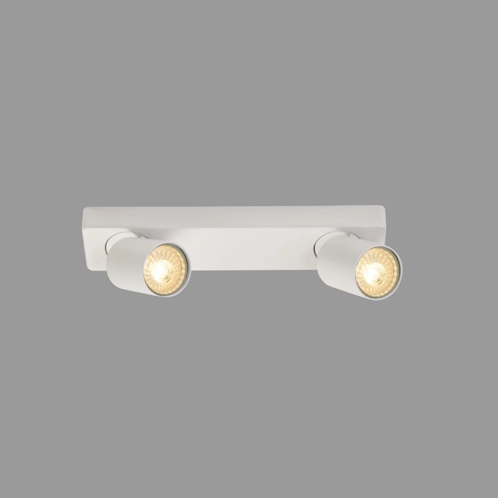 Ceiling lamp Moon 2 rectangular white Lyora