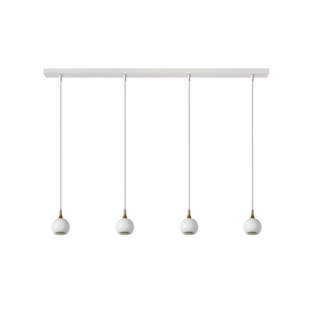 Design pendant lamp Favori White 4-light