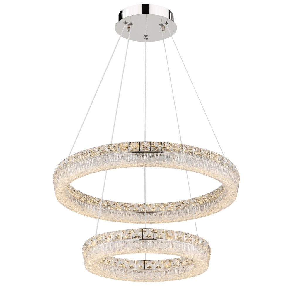 Pendant lamp Laurel chrome Ø 60cm Globo 9007371575770