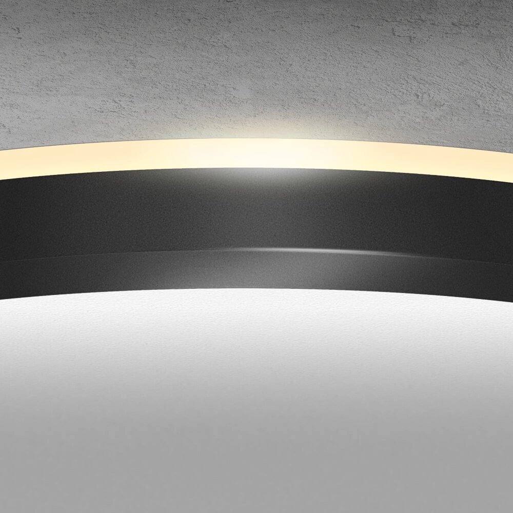 Black ceiling lamp Ruby Ø 30cm with sensor ETH 8720195308522