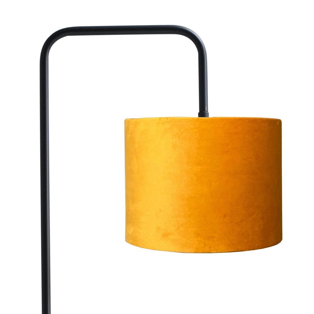 Floor table lamp Venus 152cm with ocher yellow lampshade Masterlight 8718121246741