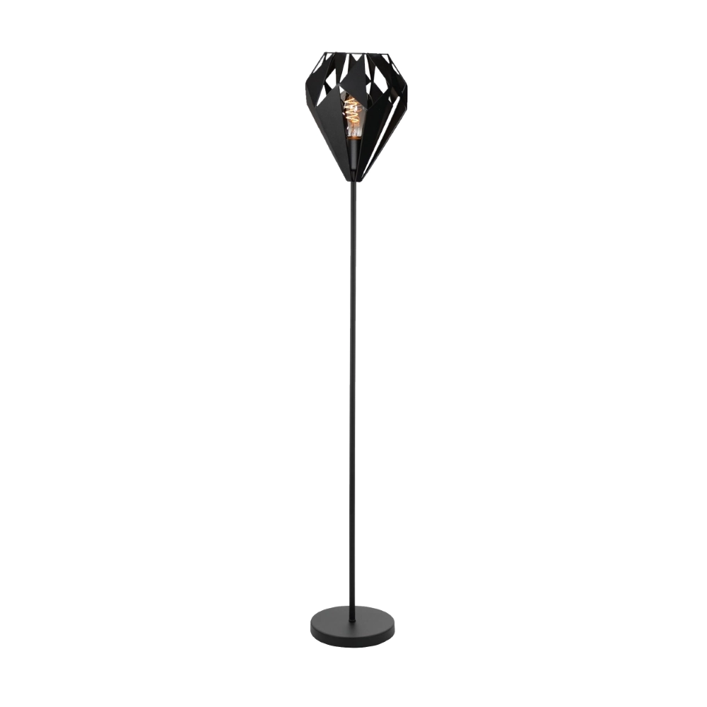 Black floor lamp Carlton 5 Ø 25.5cm