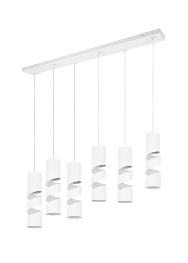 6-light tube pendant lamp Stream white Trio 4017807614015