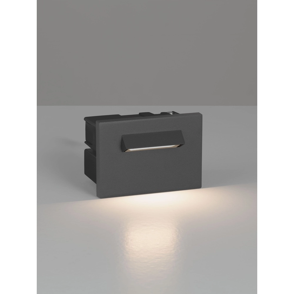 Recessed light Recto for wall dark grey Lyora 5212063504950