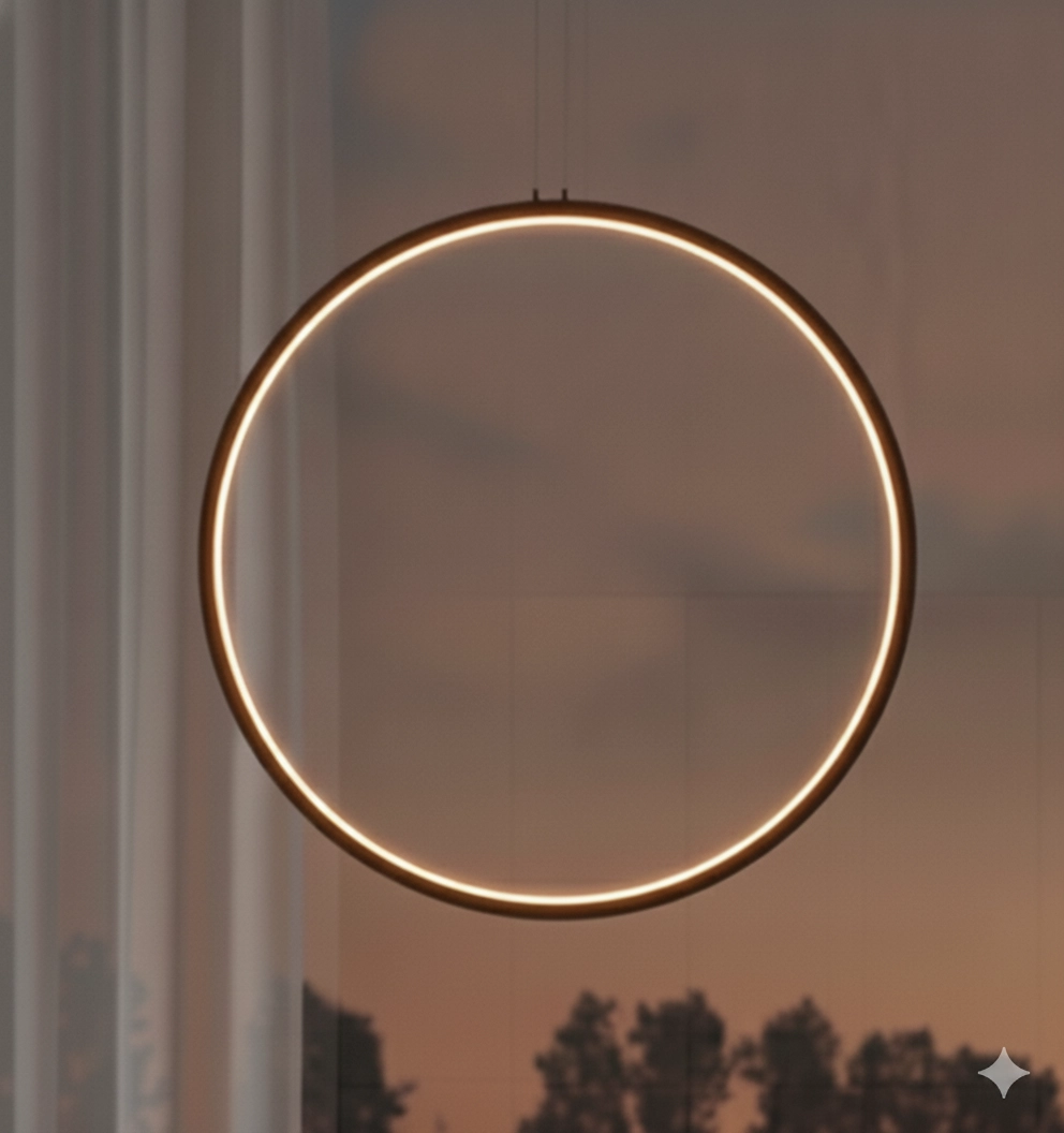 Round pendant lamp Change Ø 80.7cm black