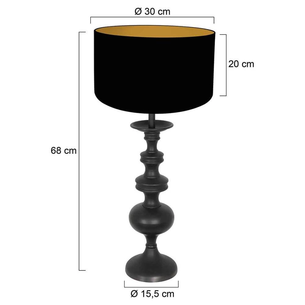 Black table lamp Lyons Steinhauer 8712746175318