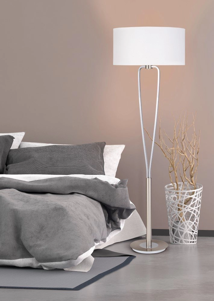 Table lamp shade Paris II gray with white lampshade Trio 4017807368390