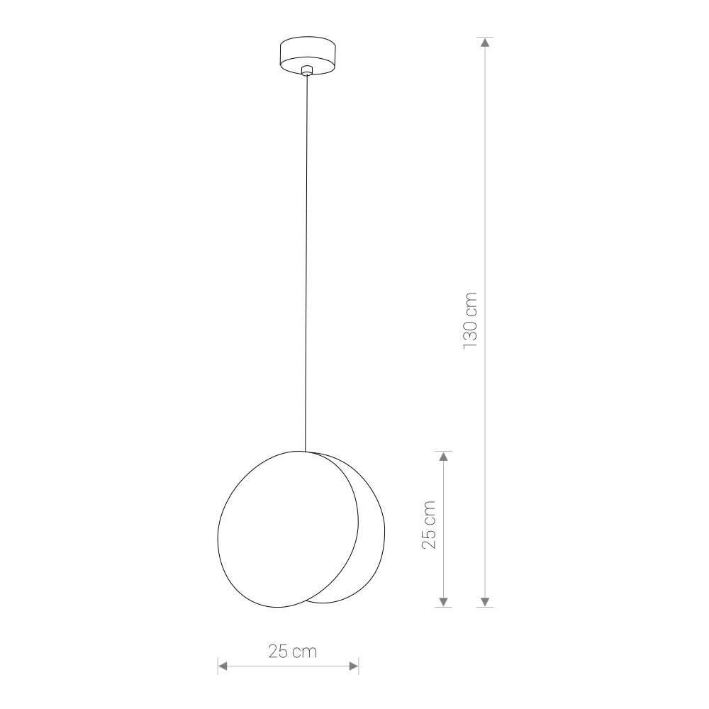 Golden pendant lamp Wheel Ø 25cm Lyora 5903139902892