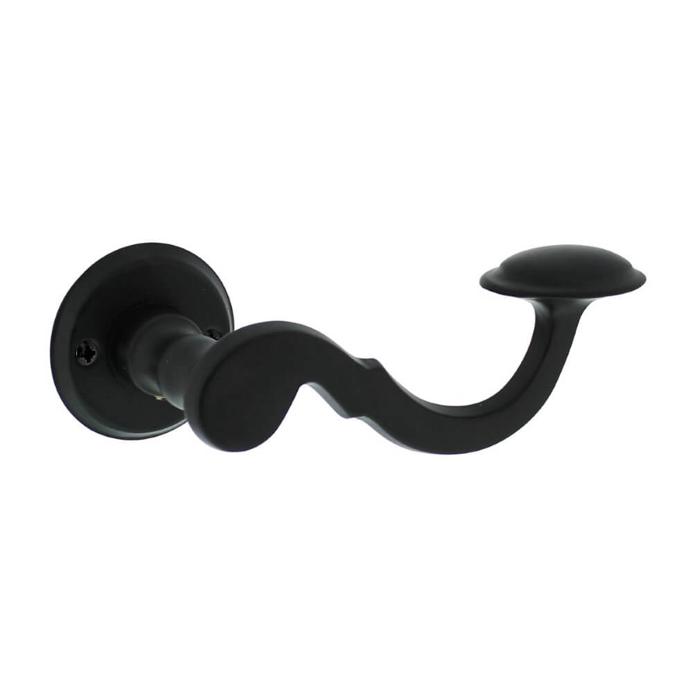 Classic door handle Posthoorn Screw hole black