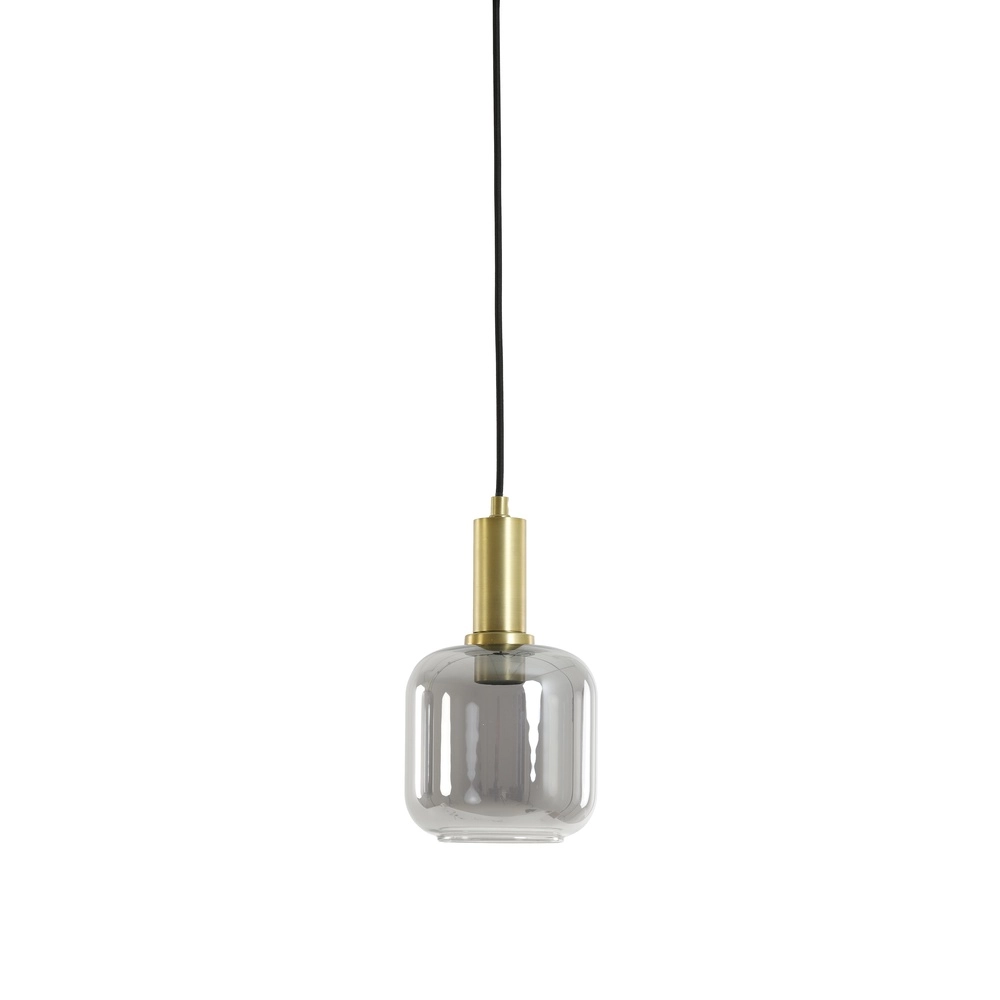 Smoke Glass Pendant Light Lekar Ø 21cm - 1x E27