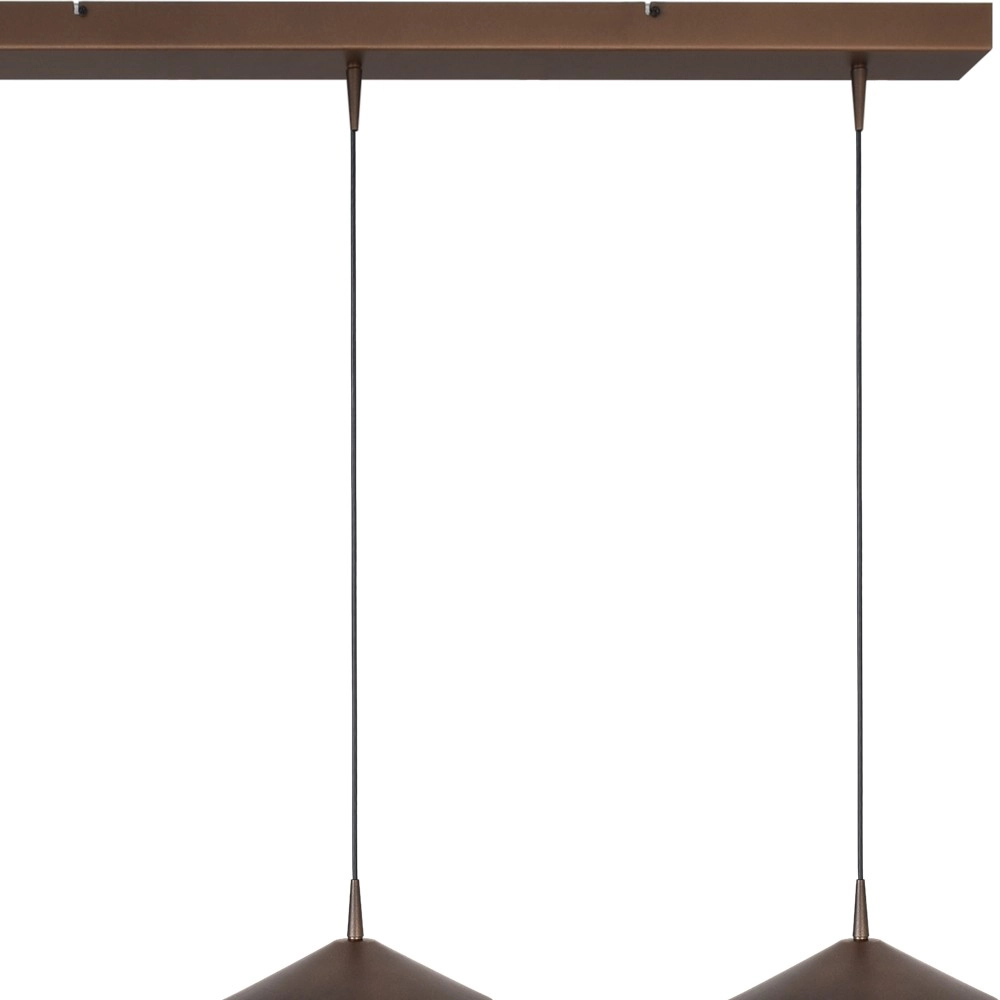 3-light pendant lamp Ceppo cocoa brown Ø 22cm Masterlight 8718121358499