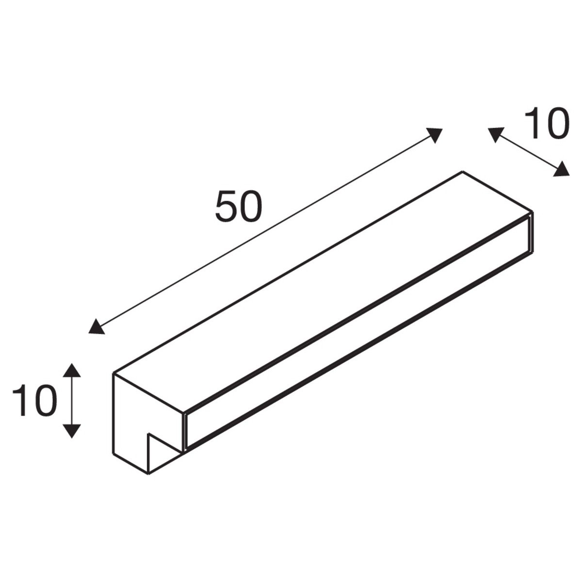 LED path lighting L-Line 11.5w - 3000-4000K - 50cm anthracite SLV 4024163236867