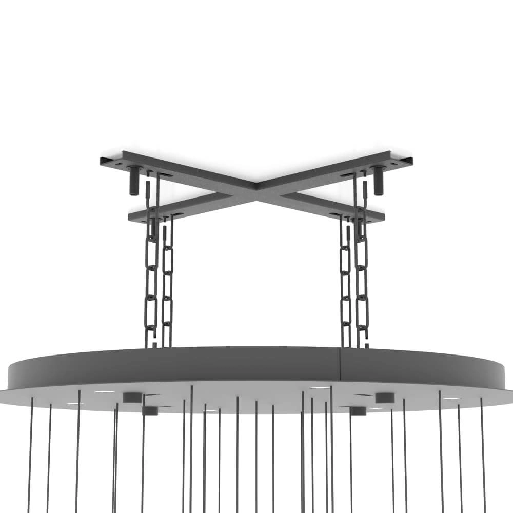 Multi pendant hanging lamp Sardenara Ø 53cm Stars of Light 9008606243211